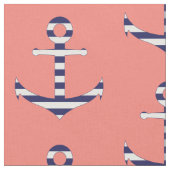 Girly Ankermuster Stoff (Nahaufnahme)