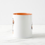 Girly Apricot Poodle Off Leash Art™ Tasse (Zentrum)