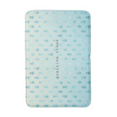 Girly Aqua Glam Tropical Ananas Ombre Badematte (Vorderseite Vertikal)