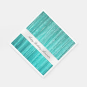Girly Aqua Mint Glam Glitzy Tinsel Streifen Serviette (Ecke)