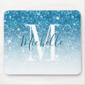 Girly aquamariner blauer mousepad (Vorne)