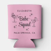 Girly Babe Squad Pink Junggeselinnen-Abschied Dosenkühler (Rückseite)