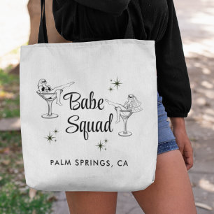 Girly Babe Squad Weiße Junggesellinnen-Abschiedspa Tasche