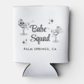 Girly Babe Squad White Junggeselinnen-Abschied Dosenkühler (Vorderseite)