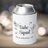 Girly Babe Squad White Junggeselinnen-Abschied Dosenkühler