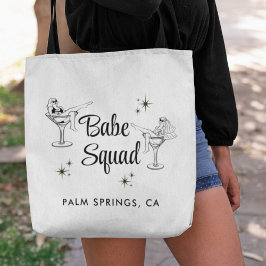 Girly Babe Squad White Junggeselinnen-Abschied Tasche