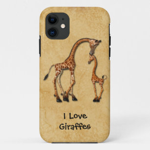 Girly Baby-Giraffen der Mutter-iPhone5 iPhone 11 Hülle