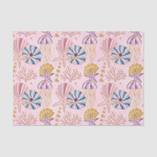 Girly Baby Pink unter der Glitterie Seidenpapier (Vorderseite)