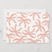 Girly Ballerina Birthday Einladung (Rückseite)