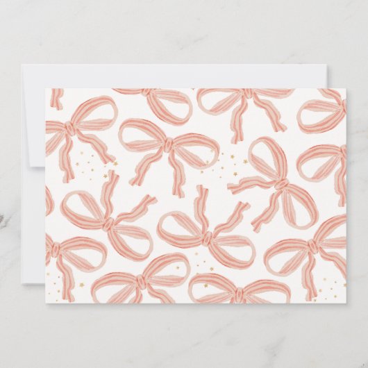 Girly Ballerina Birthday Einladung (Rückseite)