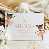 Girly Ballerina Birthday Einladung