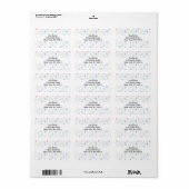 Girly Ballerina Dancer - Ballet Pattern Adressaufkleber (Vorne)
