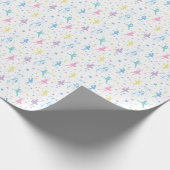Girly Ballerina Dancer - Ballet Pattern Geschenkpapier (Ecke)