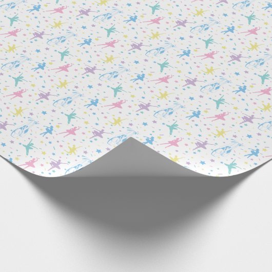 Girly Ballerina Dancer - Ballet Pattern Geschenkpapier (Ecke)