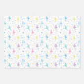 Girly Ballerina Dancer - Ballet Pattern Geschenkpapier Set (Vorderseite 3)