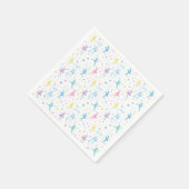 Girly Ballerina Dancer - Ballet Pattern Serviette (Ecke)
