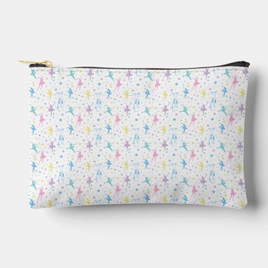 Girly Ballerina Dancer - Ballet Pattern Zubehörtasche (Vorderseite)