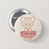 Girly Bär Button (Vorne & Hinten)