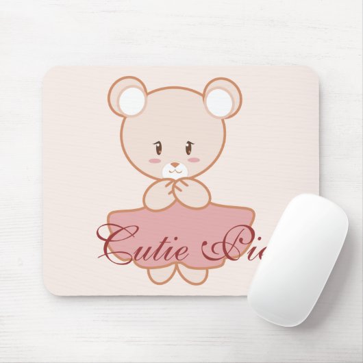 Girly Bär Mousepad (Mit Mouse)