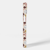 Girly Baseball Bow Pattern Phone Case (Rückseite / Rechts)