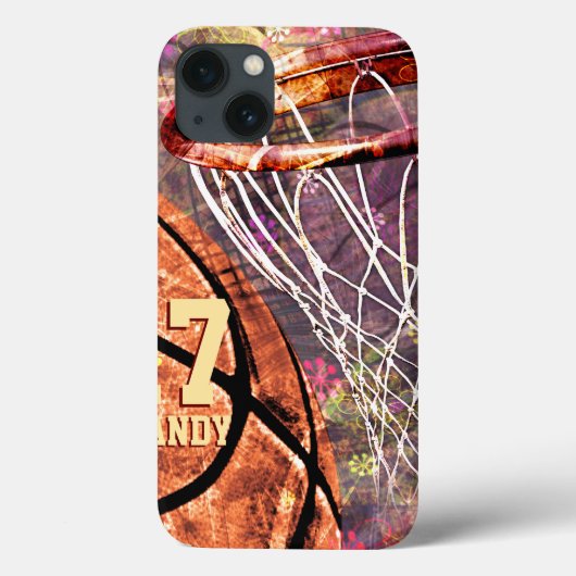 Girly Basketball Case-Mate iPhone Hülle (Rückseite)