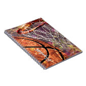 Girly Basketball personalisiert Notizblock (Rechte Seite)