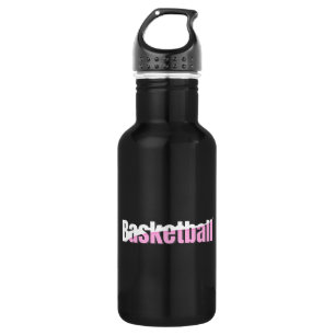 Girly Basketball Player Pink Typografy Edelstahlflasche