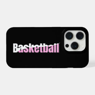 Girly Basketball Player Pink Typografy iPhone 15 Pro Hülle