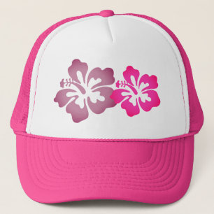 Girly Beachy Hibiskus-Blumen-heißes Truckerkappe