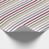 Girly beige und rotes großes horizontales geschenkpapier (Ecke)