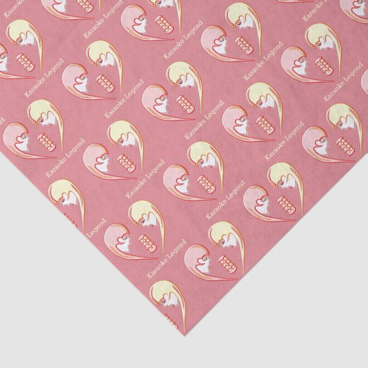 Girly BESTE FREUNDIN Karaoke Liebe Herz Seidenpapier (Ausschnitt)