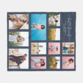 Girly besties mult Foto bester Freund moderne Mari Fleecedecke (Vorderseite (Horizontal))