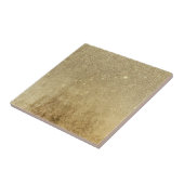 Girly bezaubernde Goldfolie und Glitzer-Masche Fliese (Seite)