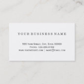 Girly bezaubernde Goldfolie und Glitzer-Masche Visitenkarte (Rückseite)