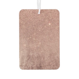 Girly bezaubernde rosa Rosen-Goldfolie und Autolufterfrischer