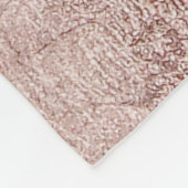 Girly bezaubernde rosa Rosen-Goldfolie und Fleecedecke (Ecke)