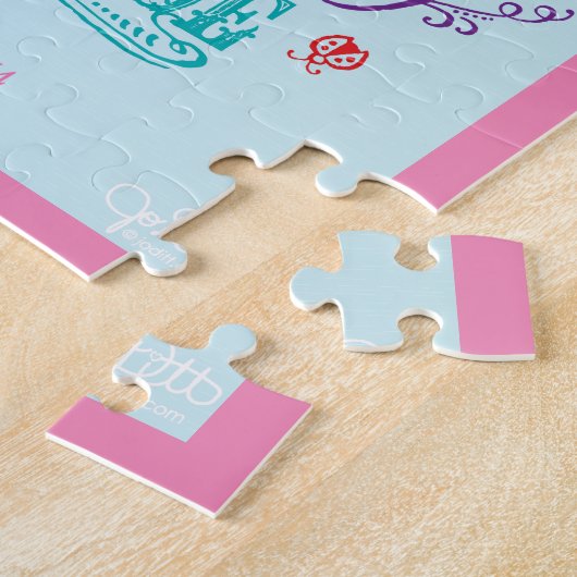 Girly Bible Verse fürchterlich und wunderbar gemac Puzzle (Seite)