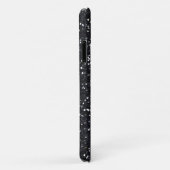 Girly Black Glitzer Name Personalisiert Case-Mate iPhone Hülle (Hinten/Rechts)