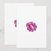 Girly, Blale Megenta, Royal Health Feiertagskarte (Vorne/Hinten)