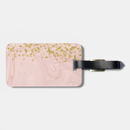 Girly Bling Gepäckanhänger (Rückseite horizontal)