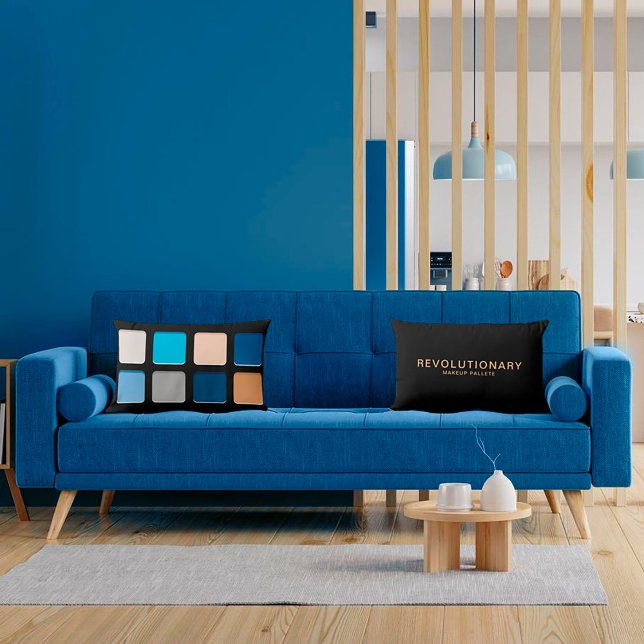 Girly Blue Beachy Makeup Pallete Cushion Lendenkissen (Von Creator hochgeladen)