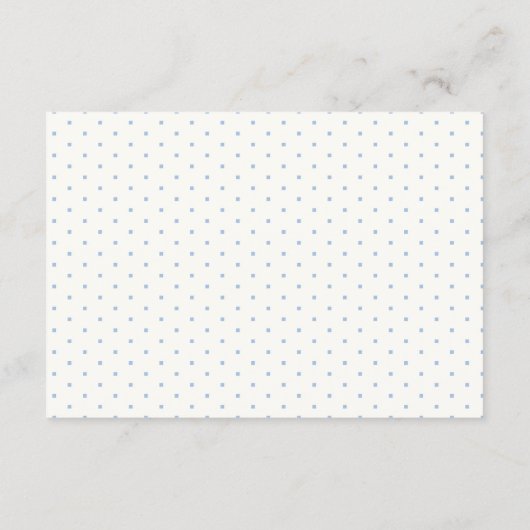 Girly Blue Heels Bridal Shower Enclosure Card Begleitkarte (Rückseite)