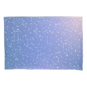 Girly Blue Pink Space Stars Astrologie Kissenbezug (Vorderseite-Links)
