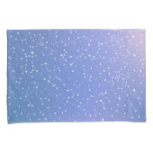 Girly Blue Pink Space Stars Astrologie Kissenbezug (Vorderseite-Rechts)