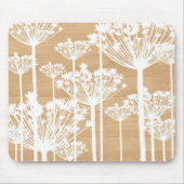 Girly Blumenchic muster der hölzernen Mousepad (Vorne)