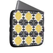 Girly Blumenmit blumenmuster des gelben u. Laptopschutzhülle (Vorne Rechts)