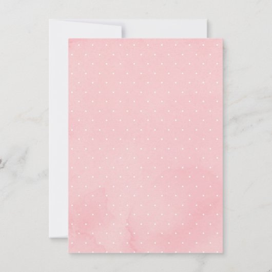 Girly Blush Gold Floral Woodland Babydusche Dankeskarte (Rückseite)