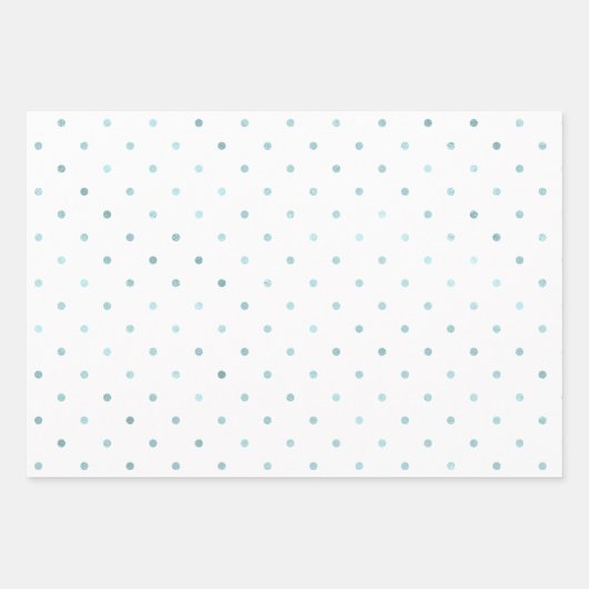 Girly Blush Pink Dots Geschenkpapier Set (Vorderseite 3)