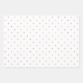 Girly Blush Pink Dots Geschenkpapier Set (Vorderseite)