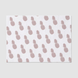 Girly Blush Pink Glitzer Ananas Muster Seidenpapier